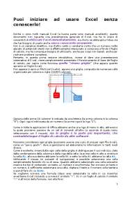 introduzione all'uso di excel