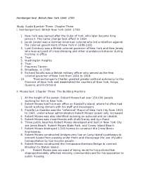 Homberger text: British New York 1664 -1783