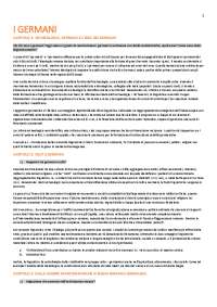 Germani e Medioevo Volgare germanico - domande esame orale e risposte