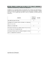 MF1445 ACTIVIDAD 13 TEMA 4 APARTADO 1 IDENTIFICAR INDICADORES Y CRITERIOS DE EVALUACIÓN