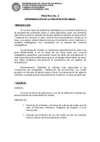 GUIA PRACTICA SOBRE LA PRECIPITACION MEDIA