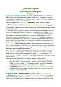 Riassunto del manuale Gioco e educazione. Anna Bondioli