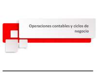 Introducción a la Contabilidad: Operaciones Contables y Ciclos de Negocio