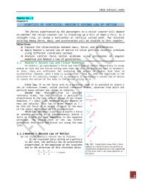 Kinetics of Particles: Newton's Second Law of Motion