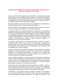 Interpretacion los cambios politicos economicos