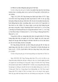Some dumping lawsuits in Vietnam