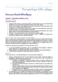 Riassunto del libro "Piscopatologia dello sviluppo" di Fabio Celi
