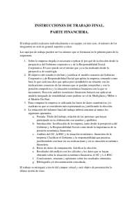 Instrucciones para realizar el trabajo final de la parte financiera de la asignatura