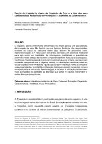 Estudo do Líquido da Casca da Castanha de Cajú e o Uso das suas Características Repelentes