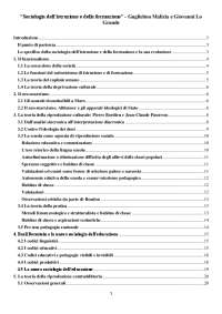 Sociologia dell'istruzione e della formazione