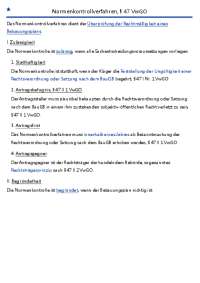 Normenkontrollverfahren nach § 47 VwGO