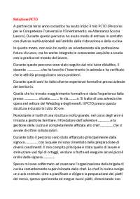 relazione finale PCTO esempio
