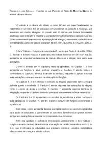 Resumo do livro Cálculo - Funções de uma Variável