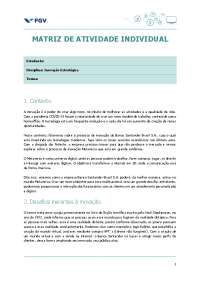 ATIVIDADE INDIVIDUAL INOVACAO ESTRATEGICA FGV - GESTAO EMPRESARIAL