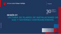 Lectura de planos de instalaciones de gas y sistemas contraincendios