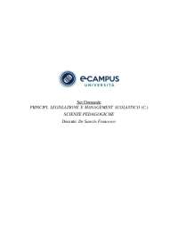 Risposte CHIUSE e APERTE COMPLETO - PRINCIPI, LEGISLAZIONE E MANAGEMENT SCOLASTICO (C).