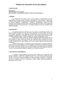 Relatório Laboratório de Circuitos Digitais