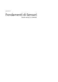 Sensori Resistivi: Accuratezza, Compatibilità Metrologica e Principi di Misura - Prof. Cat