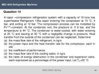 Refrigeration Machines: Vapor-Compression System Analysis