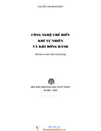 sách công nghệ chế biến khí