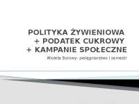 podatek cukrowy- prezentacja