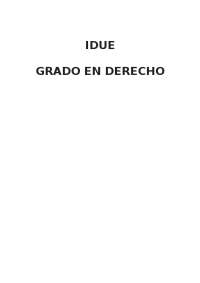 Apuntes de Instituciones de Derecho de la Unión Europea