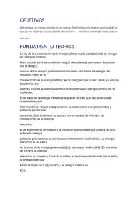 Conservación de la energía mecánica