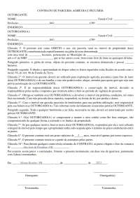 Contrato de Parceria Agrícola e Pecuária
