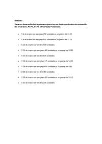 Ejercicios de Inventario: PEPS, UEPS y Promedio Ponderado