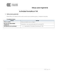 Dibujo para Ingeniería: Actividad Formativa de Dibujo Isométrico