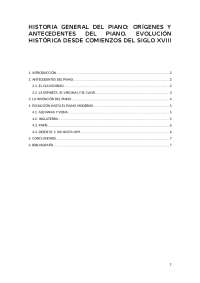 Historia general del piano