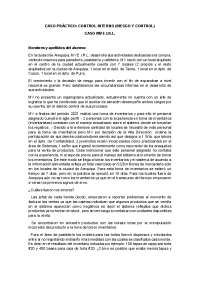 Control interno trata de un caso e investigarlo