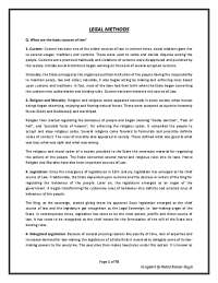 LEGAL METHOD ANS IT'S IMPORTANCE
