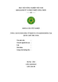 Du an quan cafe khoi nghiep