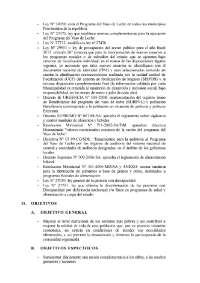 marco normativo programas sociales