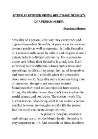 Mental health and law relating to it.