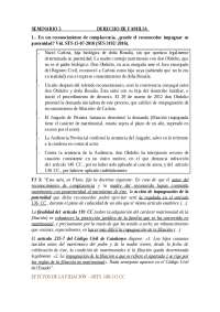Seminario 5 - Derecho de Familia