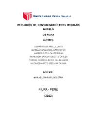 El documento trata de como cuidar el medio ambiente, realizando charlas a las personas