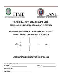 Laboratorio de circuitos electricos