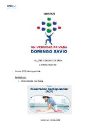 Informe RCP medicina