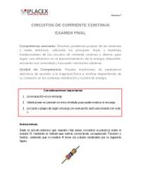 Examen Final: Circuitos de Corriente Continua - Semana 7