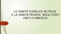 sanità pubblica e privata