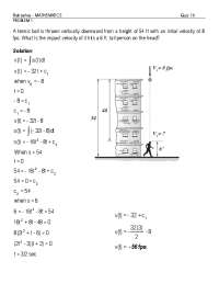 Mathematics Quiz 16
