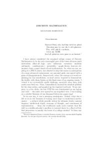 Discrete Mathematics: Propositional Logic, Boolean Functions, and Set Theory