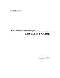 LAB SAFETY GUIDE