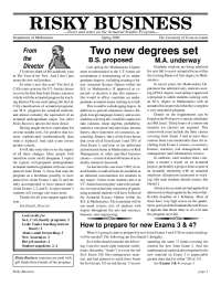 New Actuarial Science Option within the B.S. in Mathematics at the University of Texas at Austin