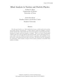 Blind Analysis in Nuclear and Particle Physics