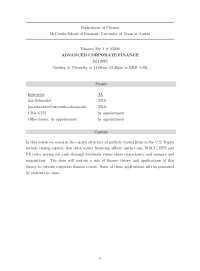 Department of Finance