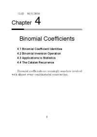 Binomial Coefficients