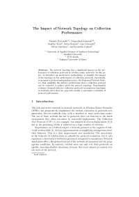 The Impact of Network Topology on Collection Performance